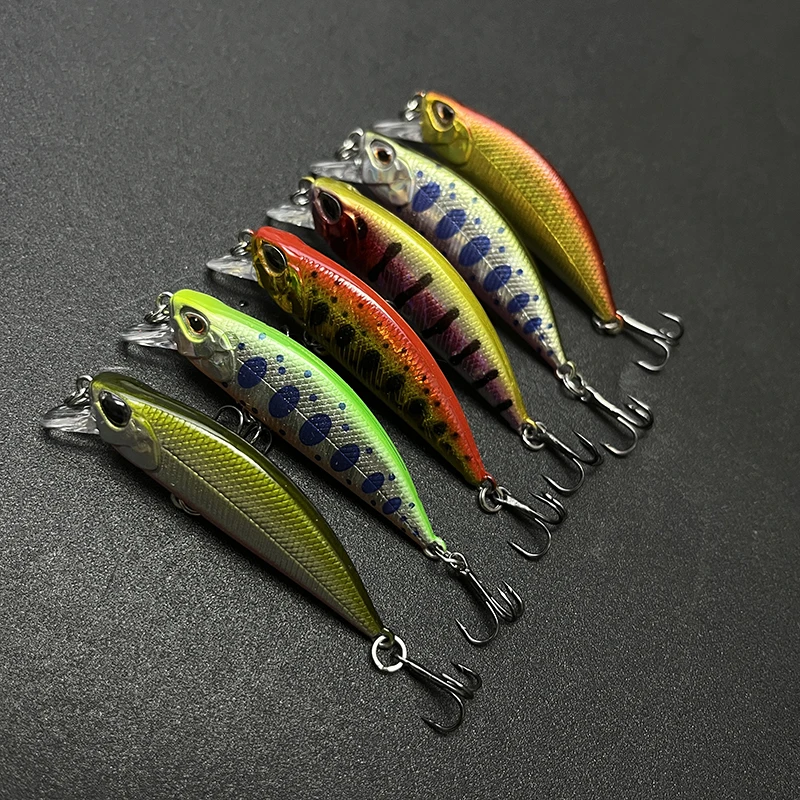 50mm5g Mini señuelo de pesca de pececillo que se hunde cebo duro Artificial Wobbler para Lucio trucha plástico Swimbait Jerkbait aparejos Accesorios - imagen 4