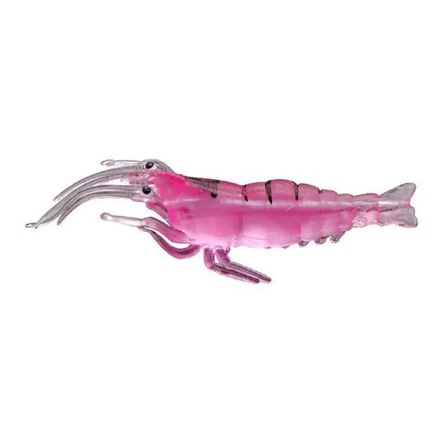 10 Uds. Señuelo de camarón suave de 4cm anzuelo de gusano Artificial señuelos Crankbait afilados cebo de gambas de silicona Pesca para cebo de Pesca - imagen 3