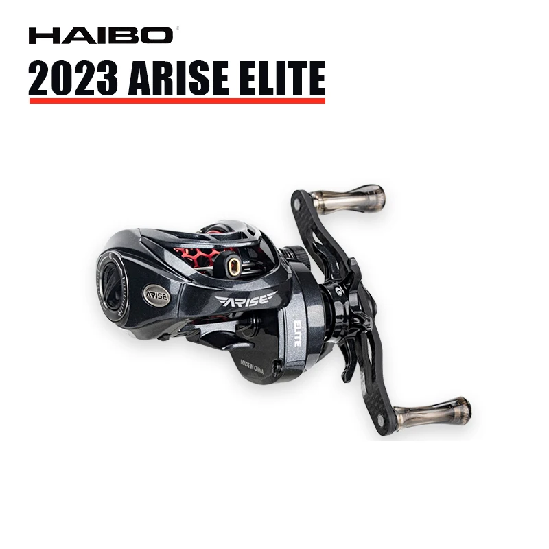 Haibo 25/23 nuevo ARISE AIR/ELITE AMC + carrete De Pesca De Baitcasting De fibra De carbono HandIe 11B + 1RB Carretilha De Pesca De fundición larga - imagen 3