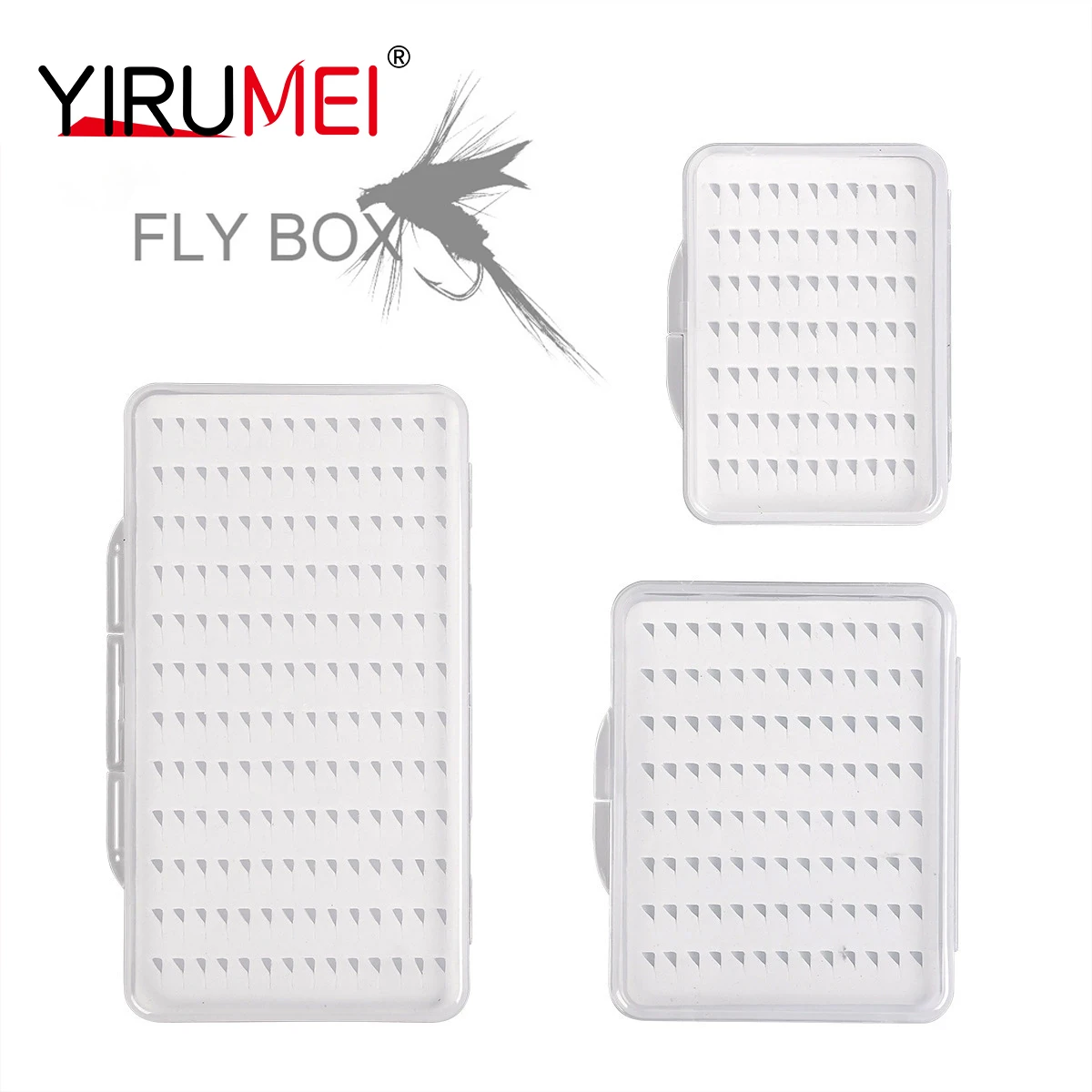 Caja portamoscas ninfa – Espuma impermeable, delgada y transparente