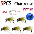 5pcs Chartreuse Sz14