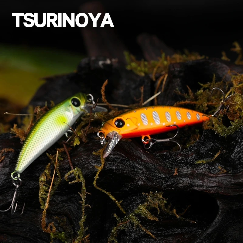 TSURINOYA-señuelo de pesca de piscardo, cebo duro de 46mm y 5g, Artificial, para trucha, Ajing Stream Lake, Jerkbait, lubina y Lucio - imagen 5