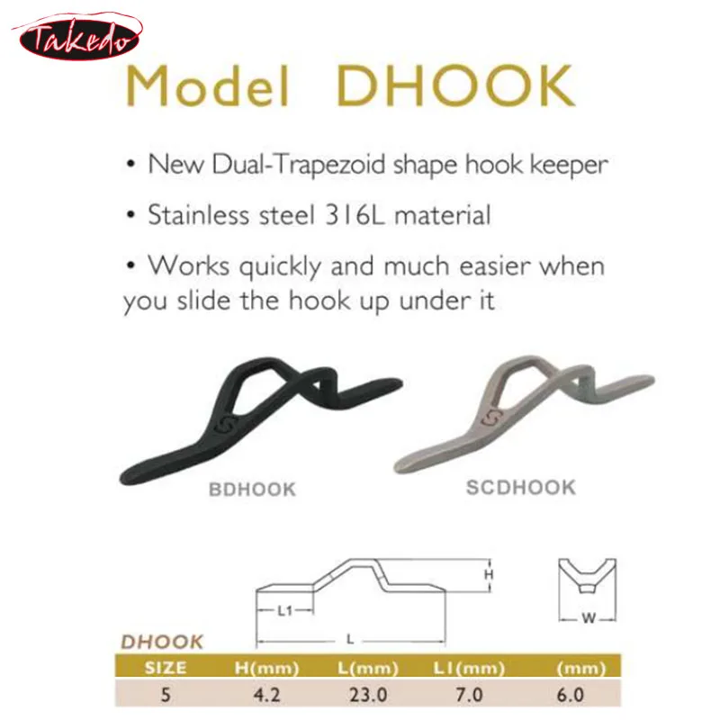 Anzuelo doble Trapecio TAKEDO de acero inox para carpa - imagen 5