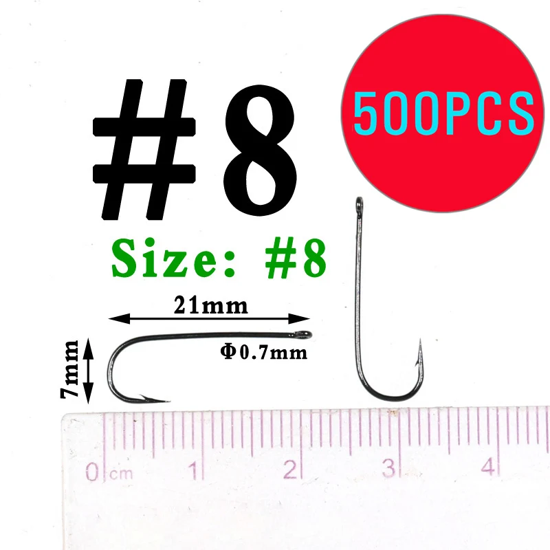 500PCS Size 8