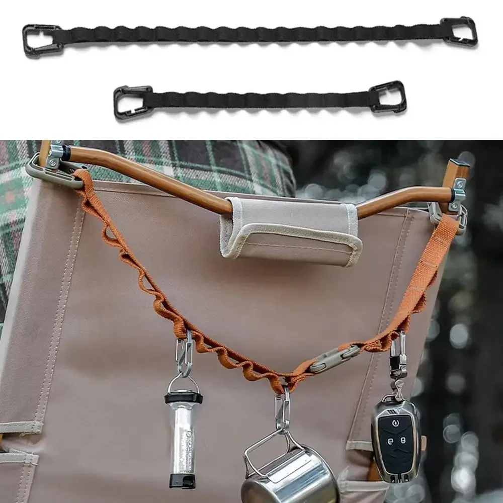 Correa de almacenamiento multiusos para acampada, cuerda colgante suave y duradera para acampar, tienda portátil resistente al desgaste, tendedero para acampar al aire libre - imagen 2