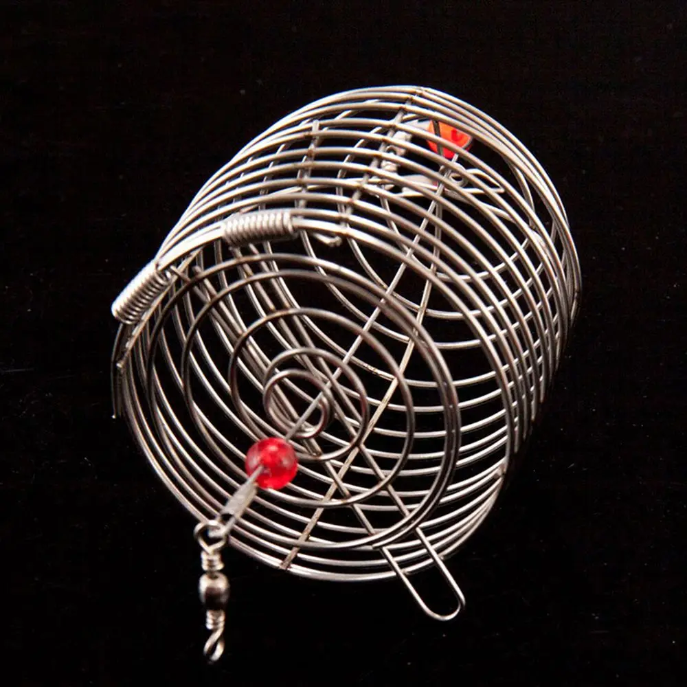 Soporte para peces, trampa para cebo, alimentador de pesca, jaulas para señuelos, cesta para cebo, jaula para cebo de pesca, 1 ud. - imagen 4
