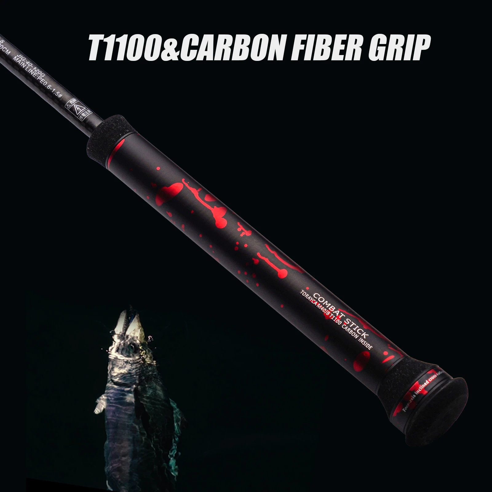 PURELURE BOLDNESS 2 caña de Jigging lenta 1,90 M 6,3 pies punta sólida agua salada Spinning Baitcasting para cañas de pescar de mar caña de pescar de barco - imagen 5