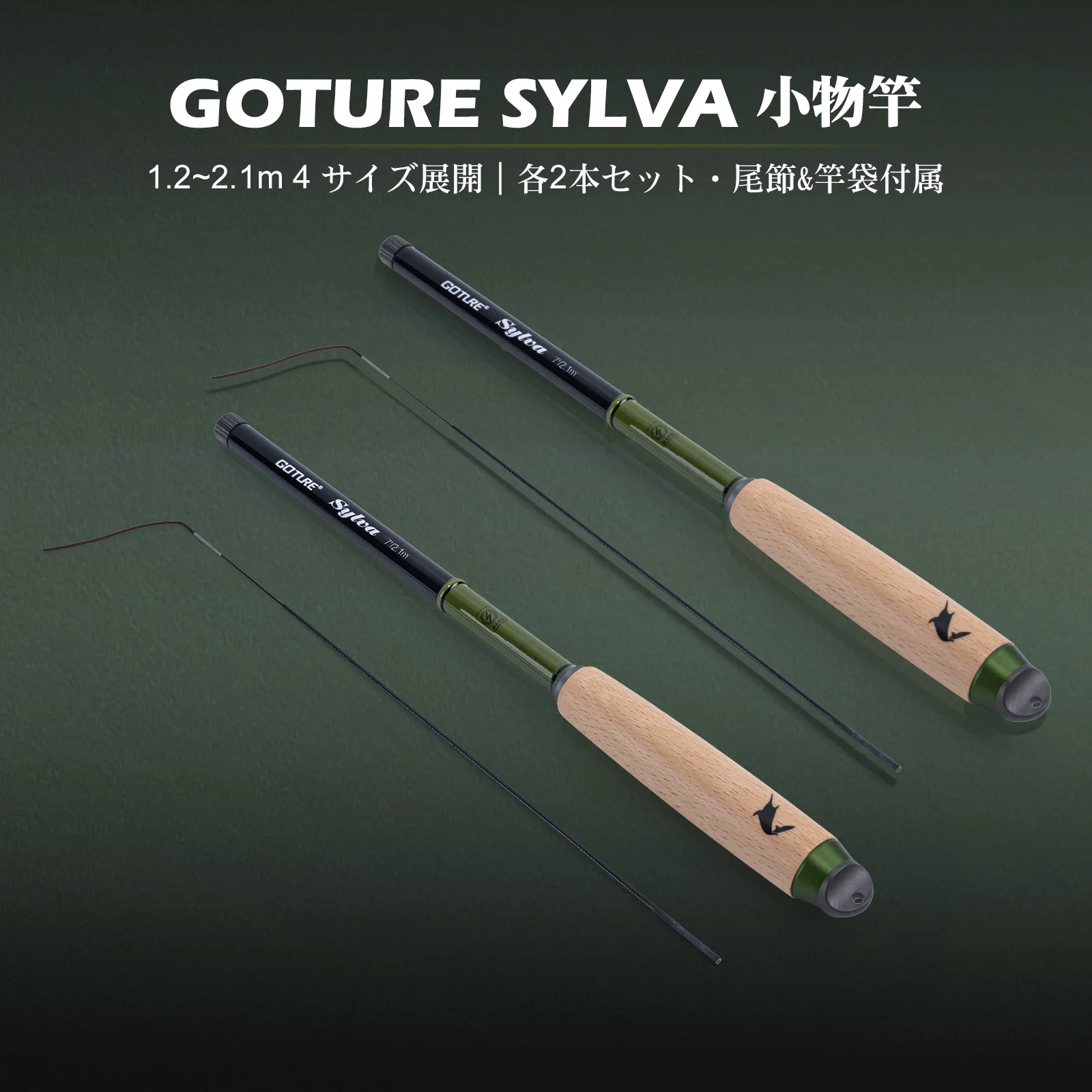 Caña de pescar telescópica ultracorta Goture, 1,2/1, 5/1,8/2,1 m de varios tamaños, mini caña de pescar de bolsillo, viajes fáciles de almacenar y transportar - imagen 5