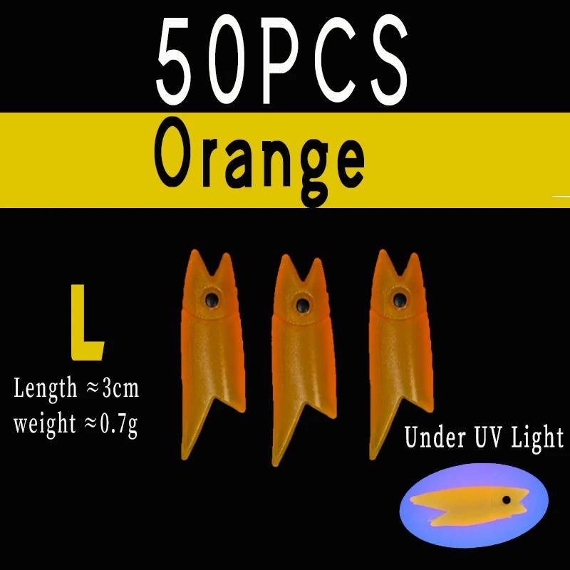 50pcs L Orange