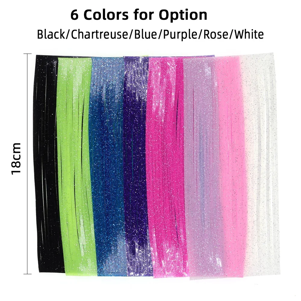 Wifreo, 2 hojas, faldas de silicona de 2mm de ancho, patas de goma doradas, Material de atado de moscas para plantilla, señuelo, Streamer, Spinnerbait, Buzzbaits - imagen 5