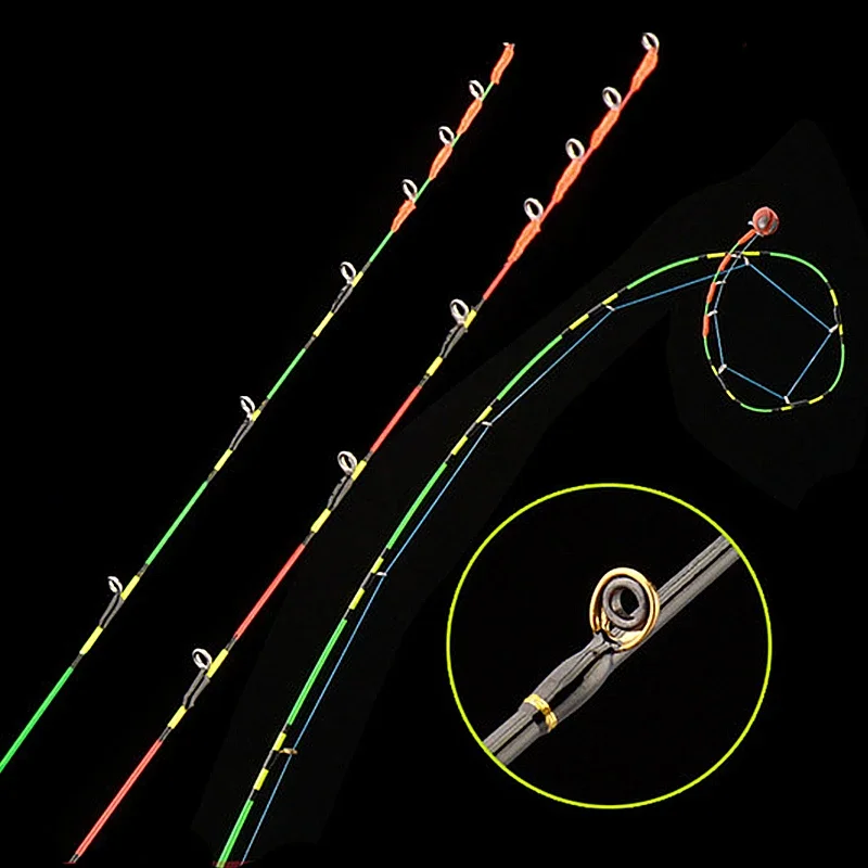 2 uds 55cm punta de varilla de barco/balsa punta de repuesto tamaño completo diámetro superior 0,3mm-0,9mm diámetro a tope 2,6mm cola suave accesorios de varilla FRP sólida - imagen 3