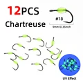 12 piezas color chartreuse