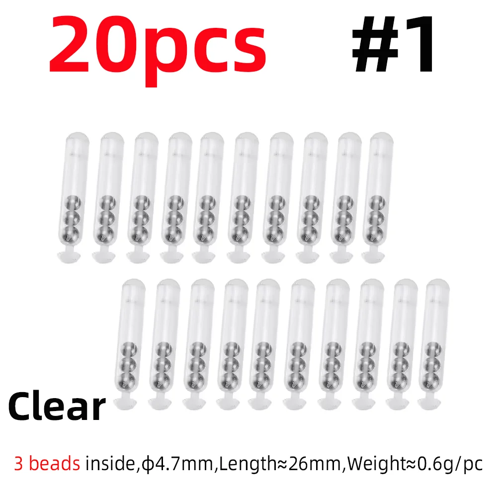 20pcs clear size 1