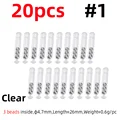 20pcs clear size 1