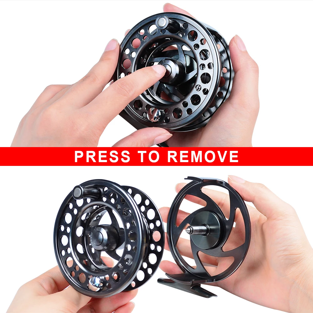Carrete Pesca a Mosca Acero Inoxidable – Ambidiestro para Hielo - imagen 5
