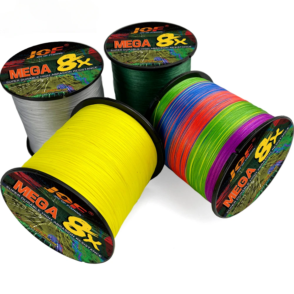 JOF X8 X16 hebras PE trenzadas líneas de pesca 0,16mm-0,8mm 18-200LB 300M 500M cables multifilamento línea de peces de Mar Océano roca Fshing - imagen 5