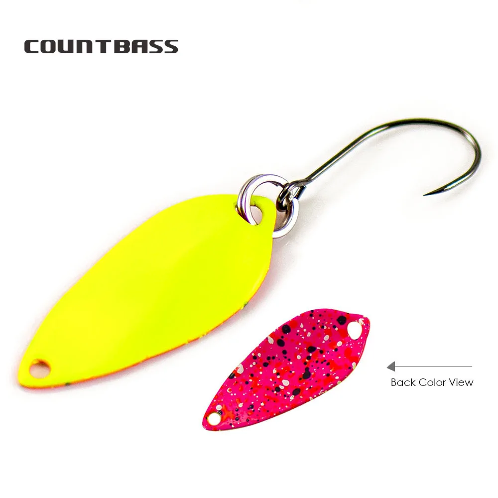 COUNTBASS-cucharas de fundición para trucha, Señuelos de Pesca de Lucio, salmón, 1,2g, 3/64oz