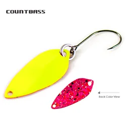 COUNTBASS-cucharas de fundición para trucha, Señuelos de Pesca de Lucio, salmón, 1,2g, 3/64oz