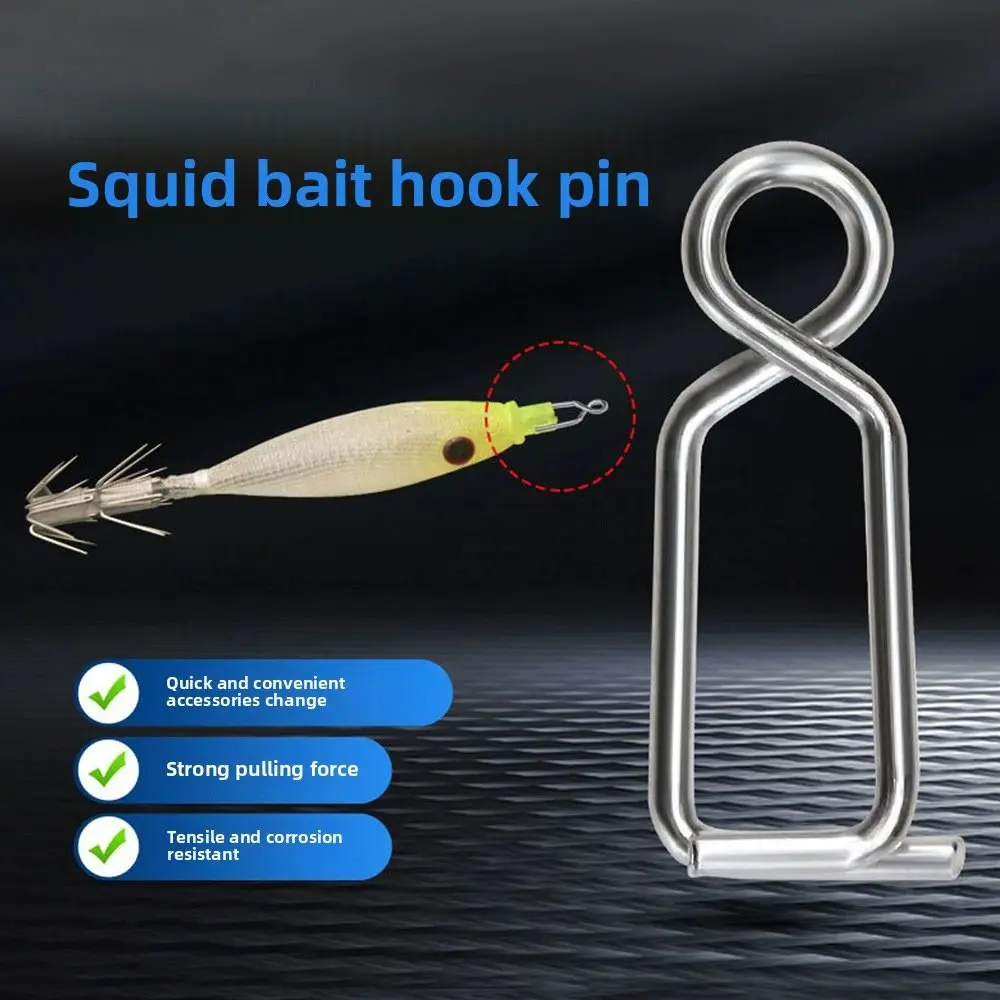 Mecanismo a presión de diseño de cambio rápido, gancho de plantilla Tataki de perla, conector de señuelo de agua salada de acero inoxidable, tamaño de 10mm - imagen 5