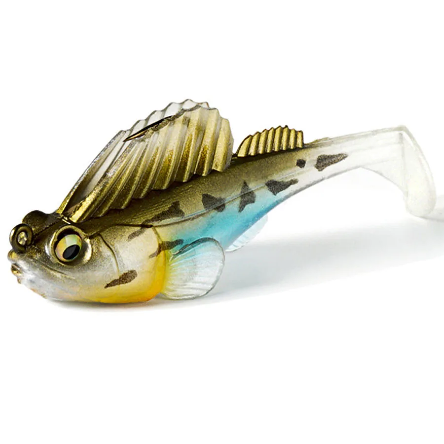 Cebo de plástico suave para pesca, señuelo de Pesca de Mar, lubina, durmiente oscuro, Swimbait, aparejos de pesca, perca, sábalo, Lucio, Wobblers - imagen 2