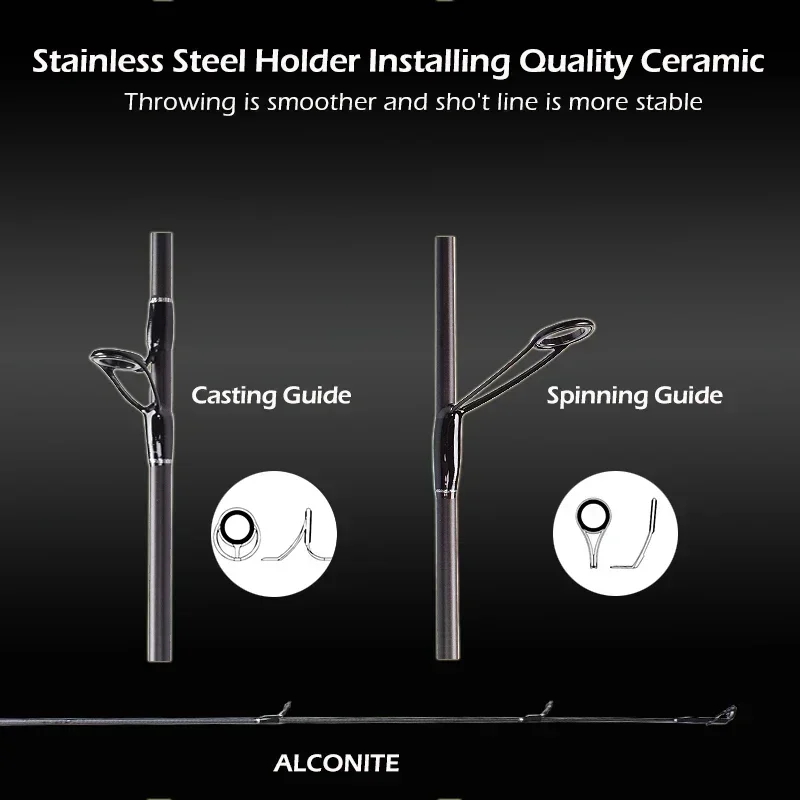 Mavllos-caña giratoria de lubina superdura, señuelo de 14-35g, 1,8 m, Punta hueca MH, ligera, de carbono - imagen 5