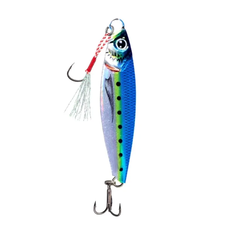 Señuelo de pesca con plantilla de Metal rosa, Impresión láser 3D, 7g, 1/2/5 Uds., cebo Artificial, aparejos de pesca, cebo de pesca, barco de aguas profundas