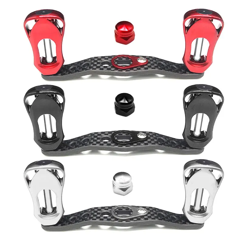 Carrete de pesca fundido de fibra de carbono ligero de 85mm, perilla hueca con rodamientos, mango de doble agarre para carretes de pesca DAIWA - imagen 5