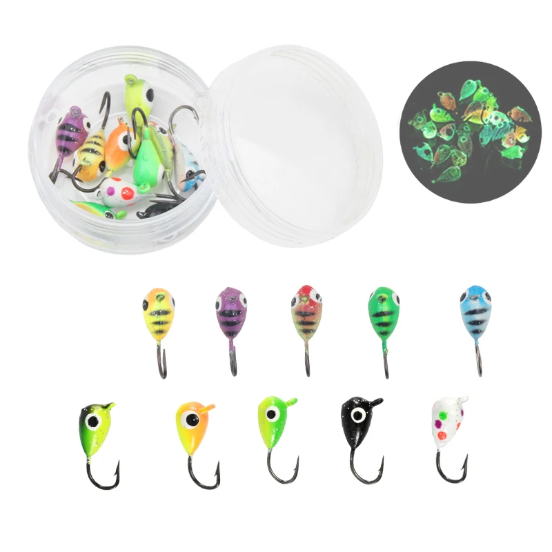 Microjigs para pesca en hielo – Señuelos perca dorada - imagen 5