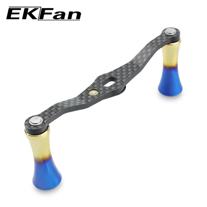 EKfan-carrete de pesca de fibra de carbono Daiwa/Shimano, mango de aleación de aluminio, 105MM, accesorio de pesca - imagen 3