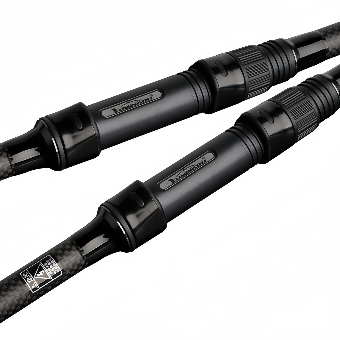 3,6/3,9 m 13 pies 3 secciones caña de pescar de carpa europea de carbono anillos grandes giratorios portátiles H potencia dura caña de surf pesada señuelo 60-180g - imagen 5