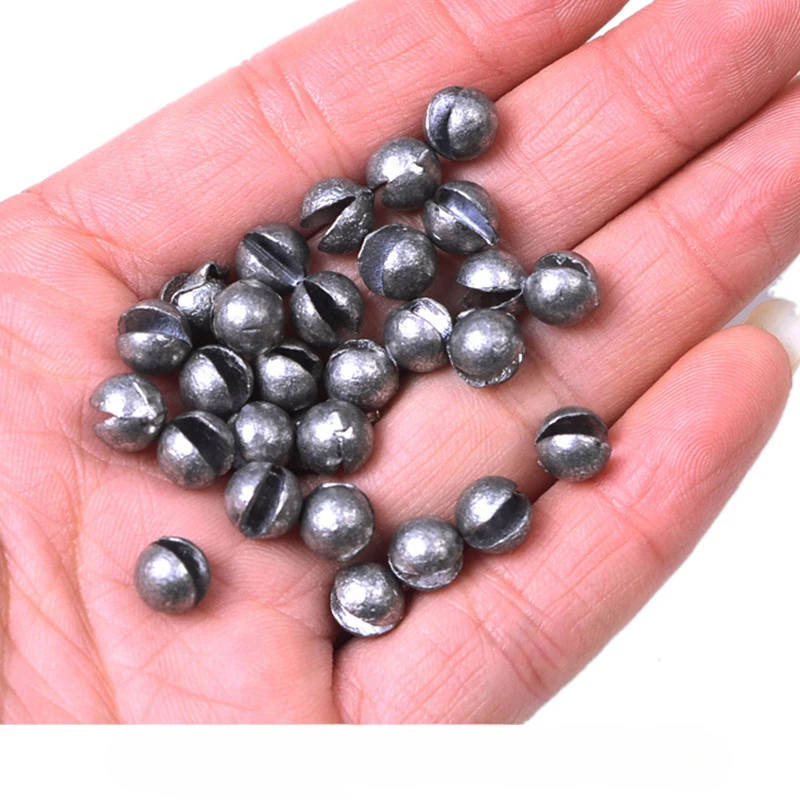 Juego de 120 Uds para morder el plomo, morder el plomo abierto, balsa de plomo abierta redonda desnuda, Clip de pesca, equipo de pesca de plomo, plataforma de caída de plomo - imagen 3