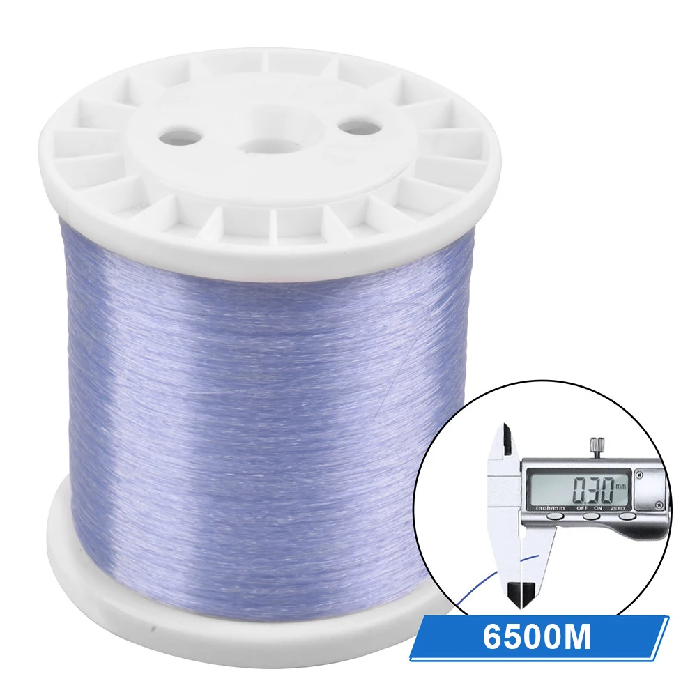 Sedal de pesca de nailon, hilo de monofilamento azul de 2600M/6500M, 13,7 lb/23,1 lb, alambre superlíder, equipo de pesca de carpa de agua salada - imagen 2