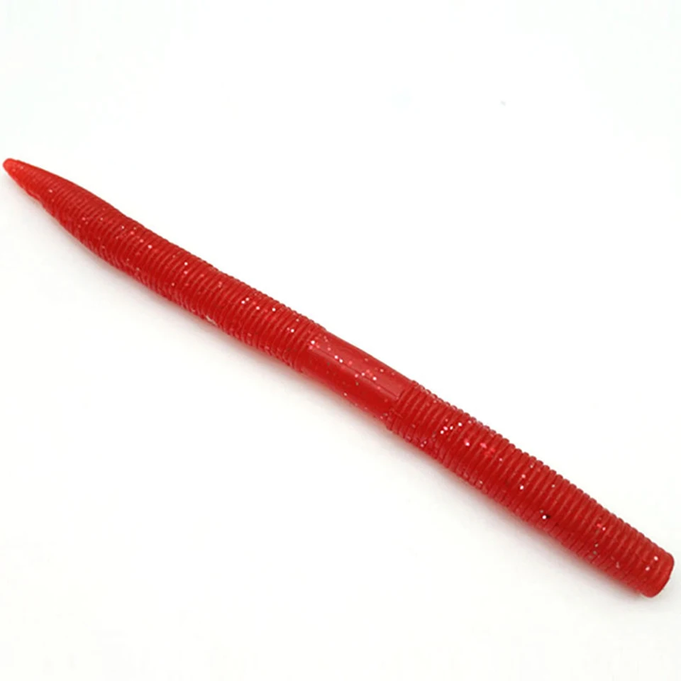 Señuelo de pesca de lubina, cebo Artificial de plástico suave de 14cm y 8g, aparejo loco de silicona, 5 piezas - imagen 3