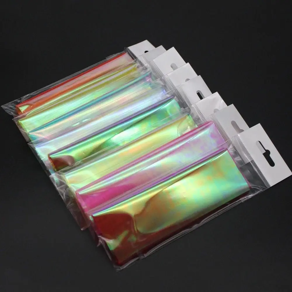 Accesorios de pesca con película colorida para atar moscas, señuelos de Ninfa, cebo Sabiki, anzuelo de asistencia trasera, 20x15cm, 7 colores - imagen 3