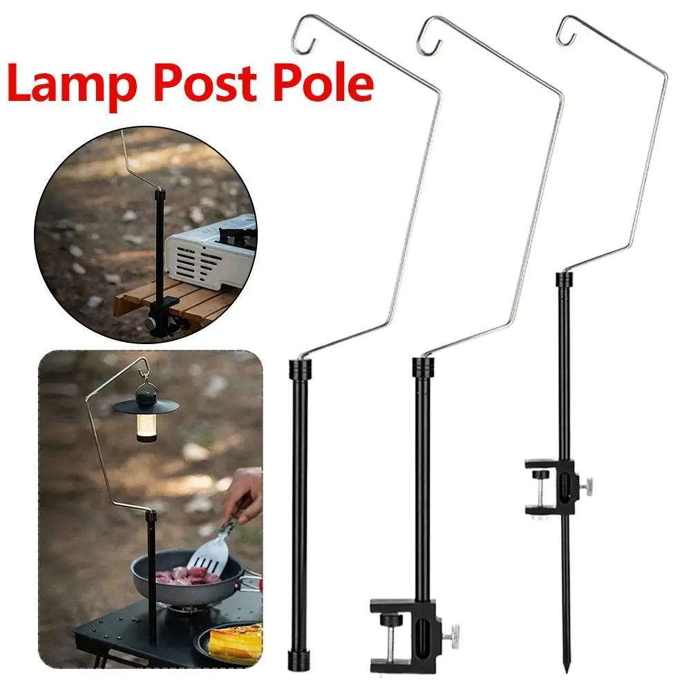 Luz colgante de pesca, soporte de linterna de mesa IGT, aleación de aluminio, soporte de fijación de Luz Portátil, ultraligero para acampar al aire libre, 1 Juego - imagen 4