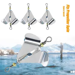 Spinnerbait-hélice giratoria con enchufe personalizado, cuchillas de señuelo de pesca de fundición, Topwater, Spinnerbait de acero inoxidable, hoja de utilería para pesca