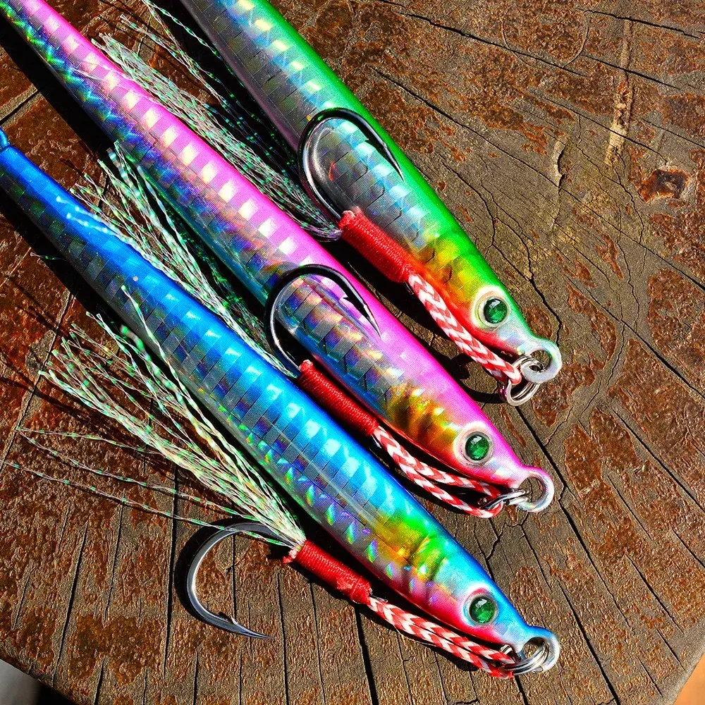 Cuchara de fundición Superfina larga – Señuelo metálico 7-40g pesca - imagen 5