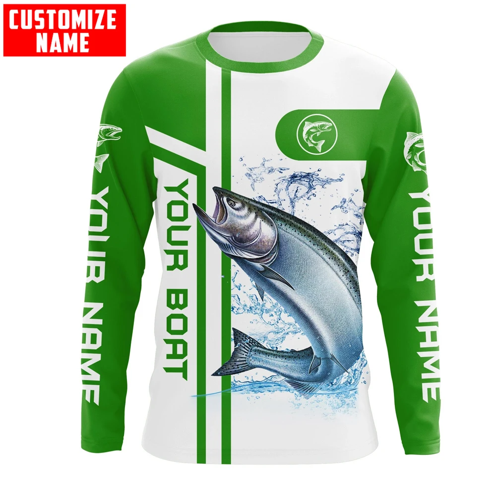 Sudadera pesca salmón con cremallera KJ888 – Estampado 3D personalizable - imagen 5