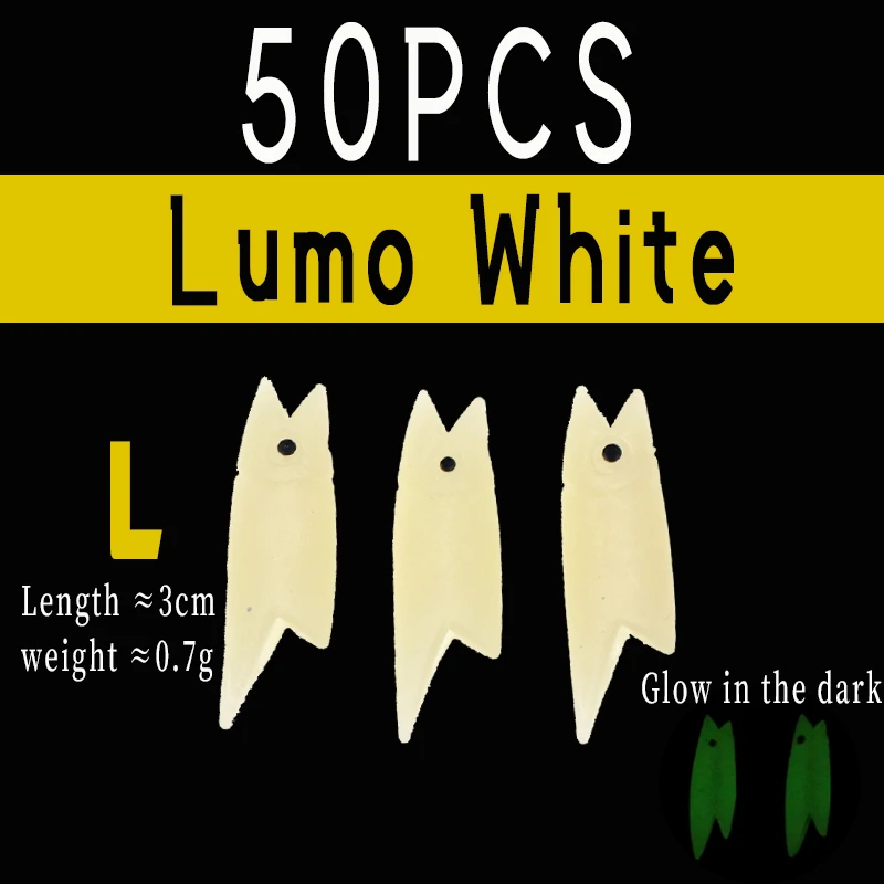 50pcs L Lumo White