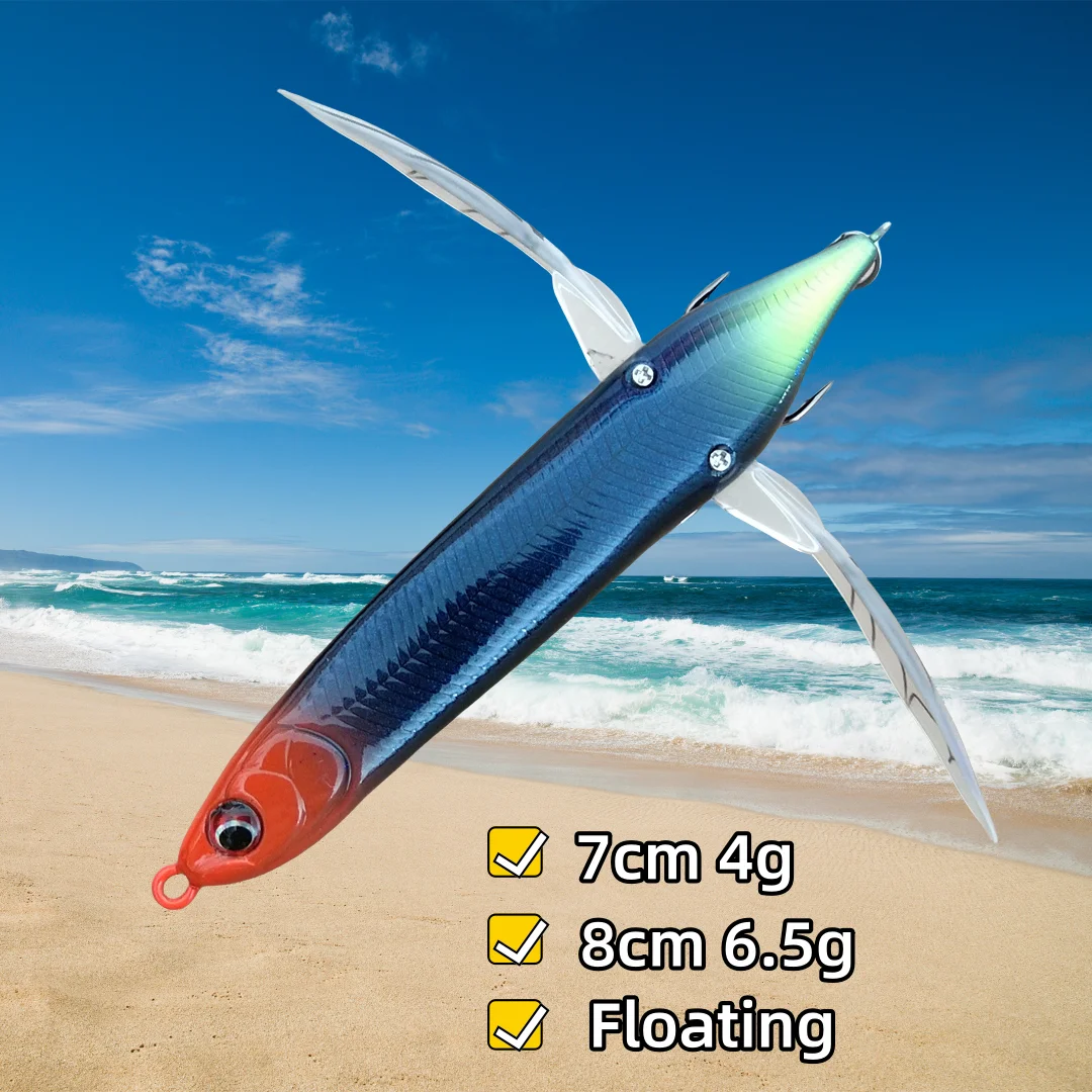 Swolfy, 1 unidad, 7cm/4g, 8cm/6,5g, cebo de libélula Topwater, flotante, Popper Artificial, lápiz, señuelo Stickbait para lubina, Lucio, pescado - imagen 2