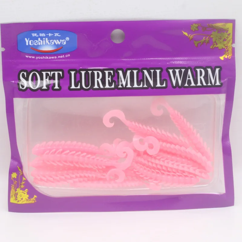 15 Uds señuelo de pesca de gusano cola G 50mm 1,3g Wobbler Swimbaits señuelo de plástico suave cebos artificiales de silicona para lubina trucha agua dulce - imagen 4