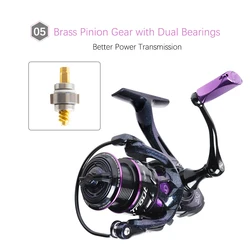 Carrete Spinning 9+1 BB CNC – Alta velocidad agua dulce Crappie