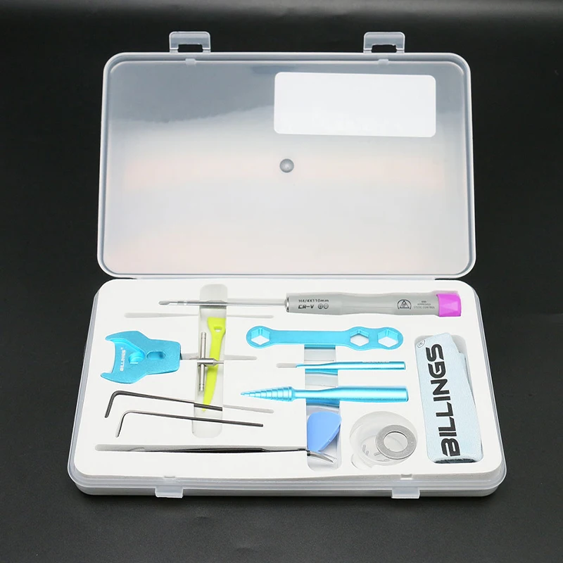 1 Juego de removedor de pasadores de rodamiento de carrete de pesca, llave de mantenimiento, destornillador, pinzas, Kit de herramientas de reparación, carrete de Baitcasting modificado DIY - imagen 5