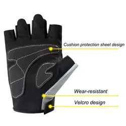 1 par de guantes de media motocicleta, guantes de ciclismo transpirables anticaída, guantes de conducción antideslizantes resistentes al desgaste para hombres y mujeres