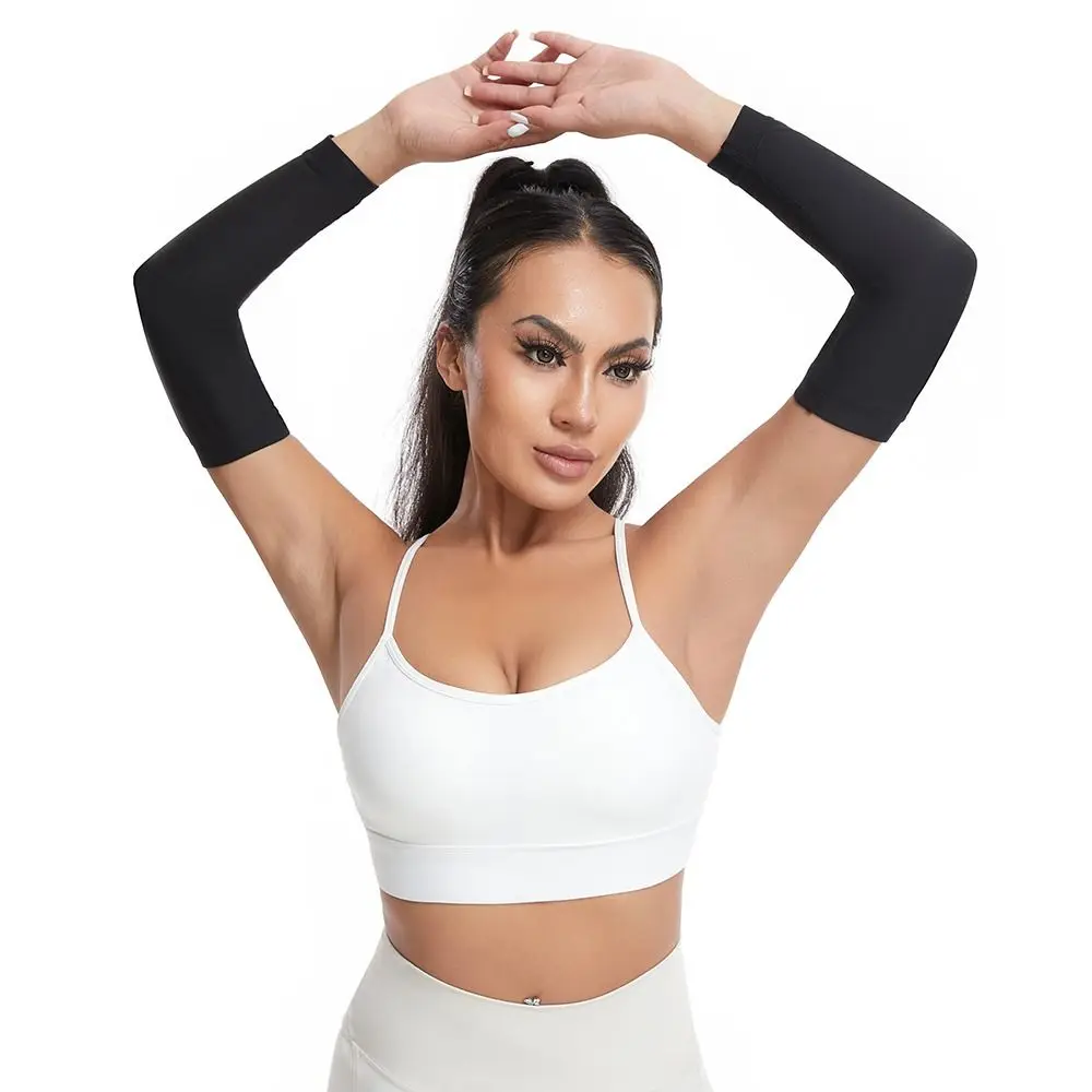 Trajes de brazo deportivos con revestimiento de PU para mujer, Sauna para el sudor, bandas para el sudor para el brazo, moldeador de brazo, banda para el brazo para ejercicio, deporte del gimnasio - imagen 2