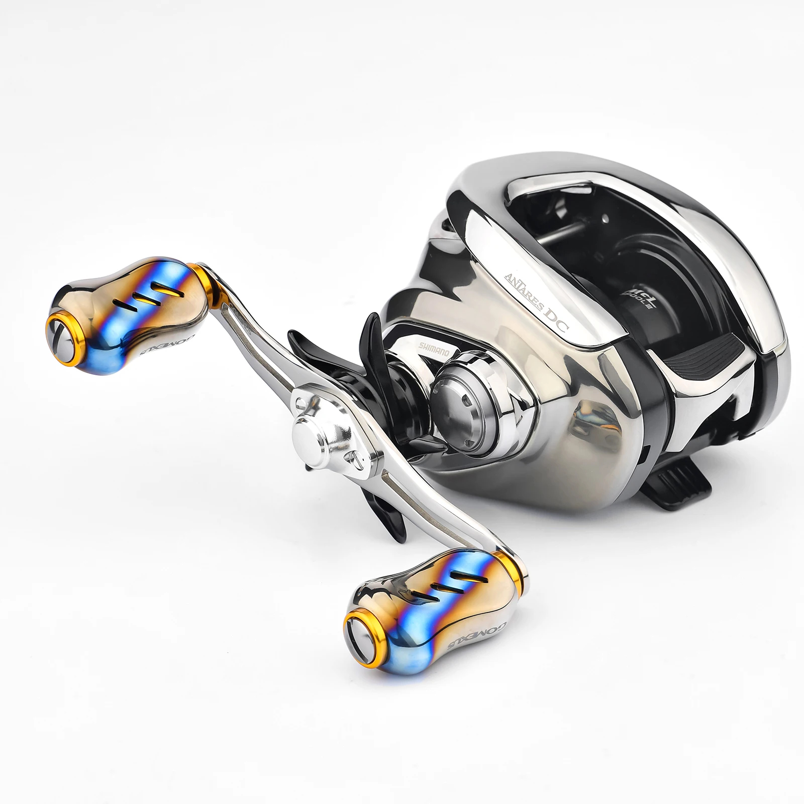 Mango de carrete Gomexus de titanio Finesse para Daiwa Steez Tatula Zillion Abu Garcia Revo Okuma Baitcaster 90mm - imagen 4