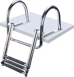 Escalera embarque inoxidable plegable para barco