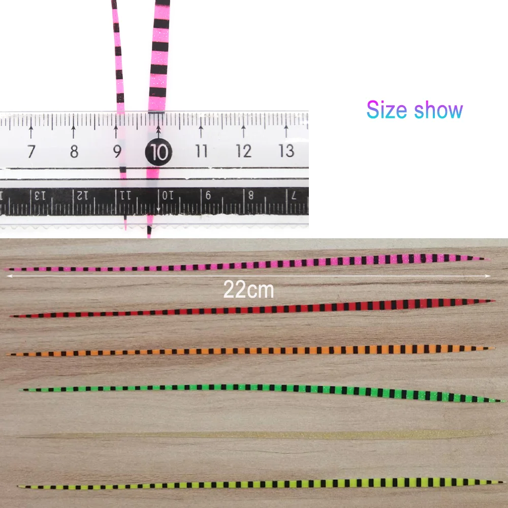 LIONRIVER, 1 paquete de faldas de silicona, señuelo de pesca, falda de goma de seda, Buzzbaits Spinner, Material de atado, accesorios de pesca - imagen 3