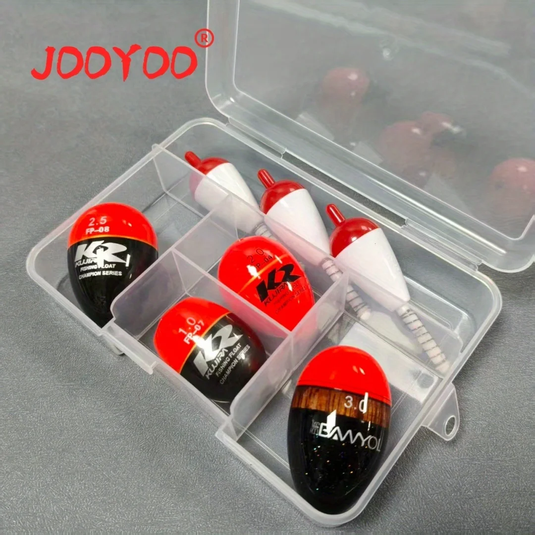 Juego de flotadores de pesca Apo, caja protectora dividida, colección completa de flotadores de pesca en roca helada para invierno, cobertura de fundición de orilla, 7 Uds. - imagen 3