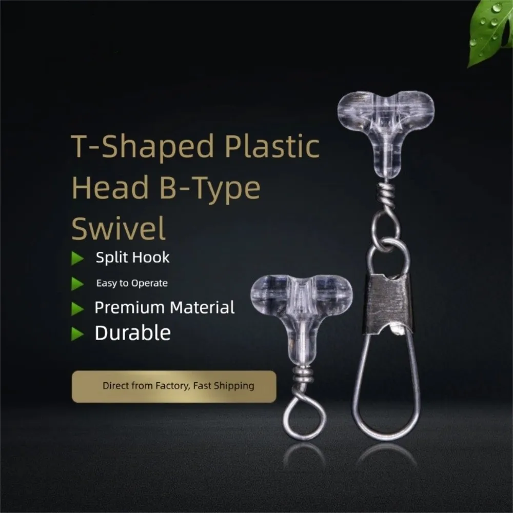 30 Uds. De accesorios, cuentas de pesca transparentes, conector ovalado transparente de 3 vías, doble agujero cruzado, aparejo Sabiki, cebo de pesca